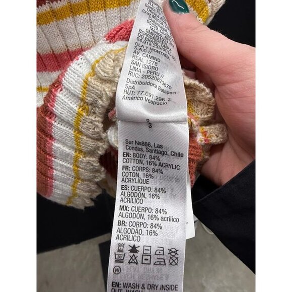 Roxy Striped Ribbed Sweater Tank - Picture 4 of 5